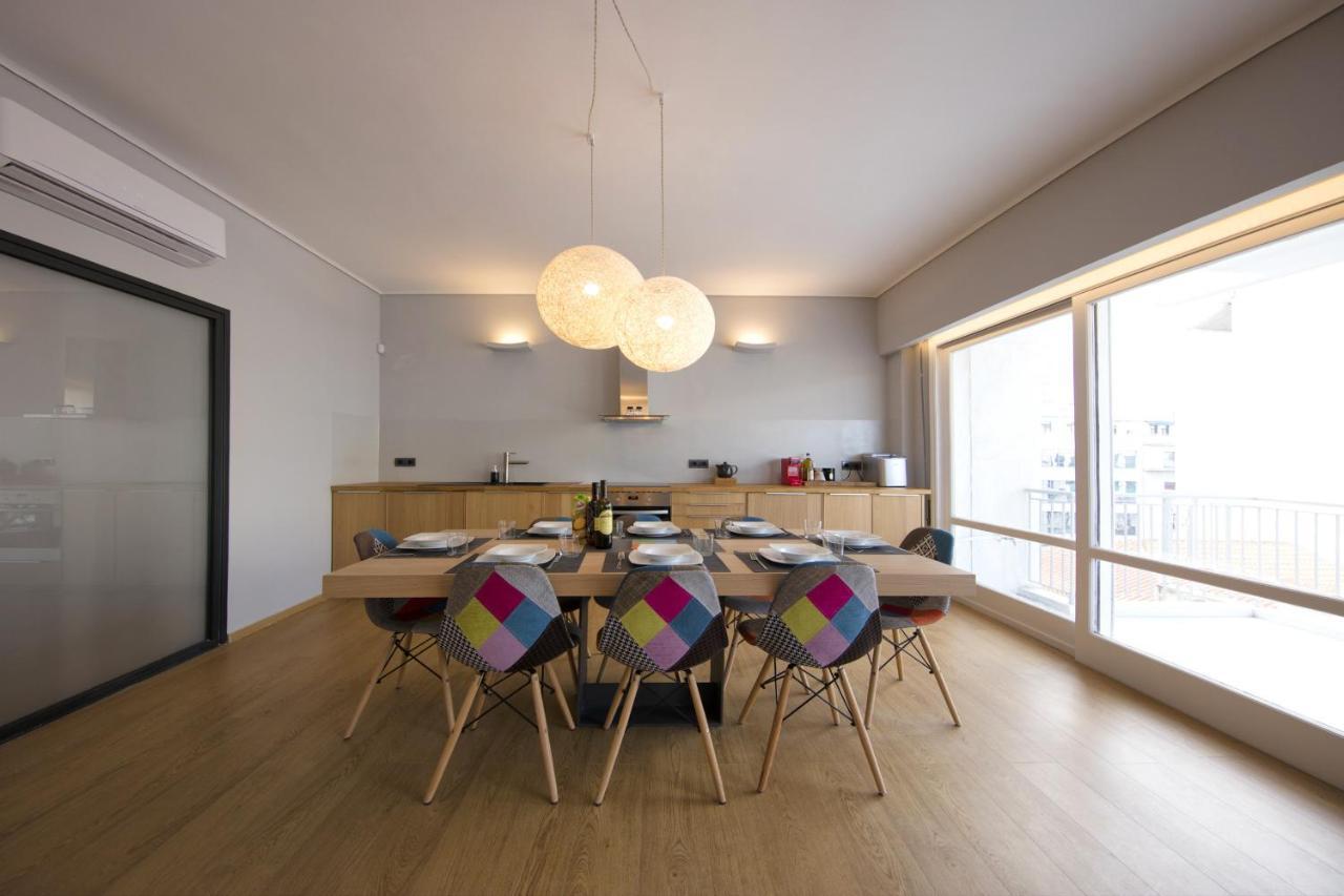 Super Modern Minimal Flat Nr Metro & Arch. Museum Daire Atina Dış mekan fotoğraf