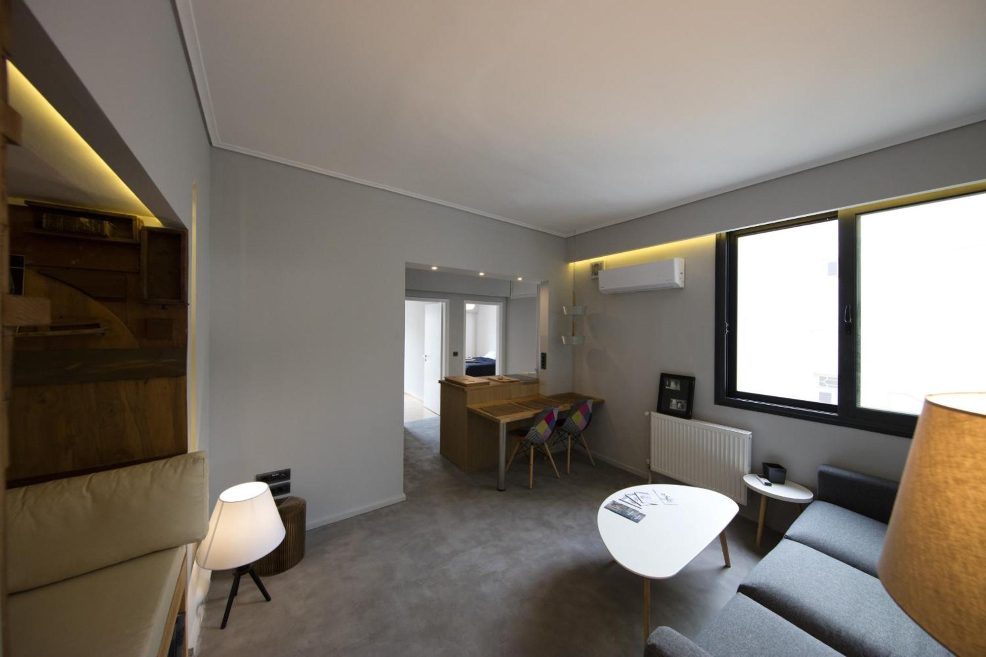 Super Modern Minimal Flat Nr Metro & Arch. Museum Daire Atina Dış mekan fotoğraf