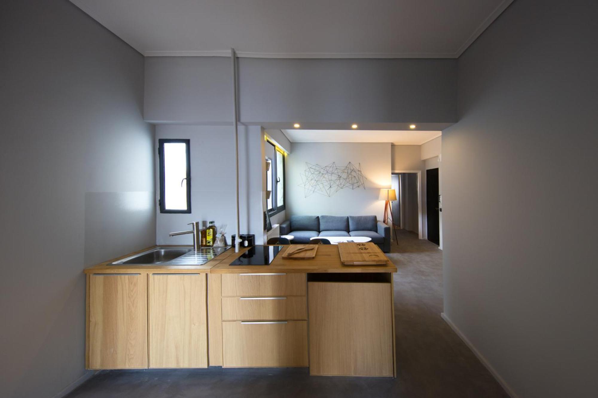 Super Modern Minimal Flat Nr Metro & Arch. Museum Daire Atina Dış mekan fotoğraf