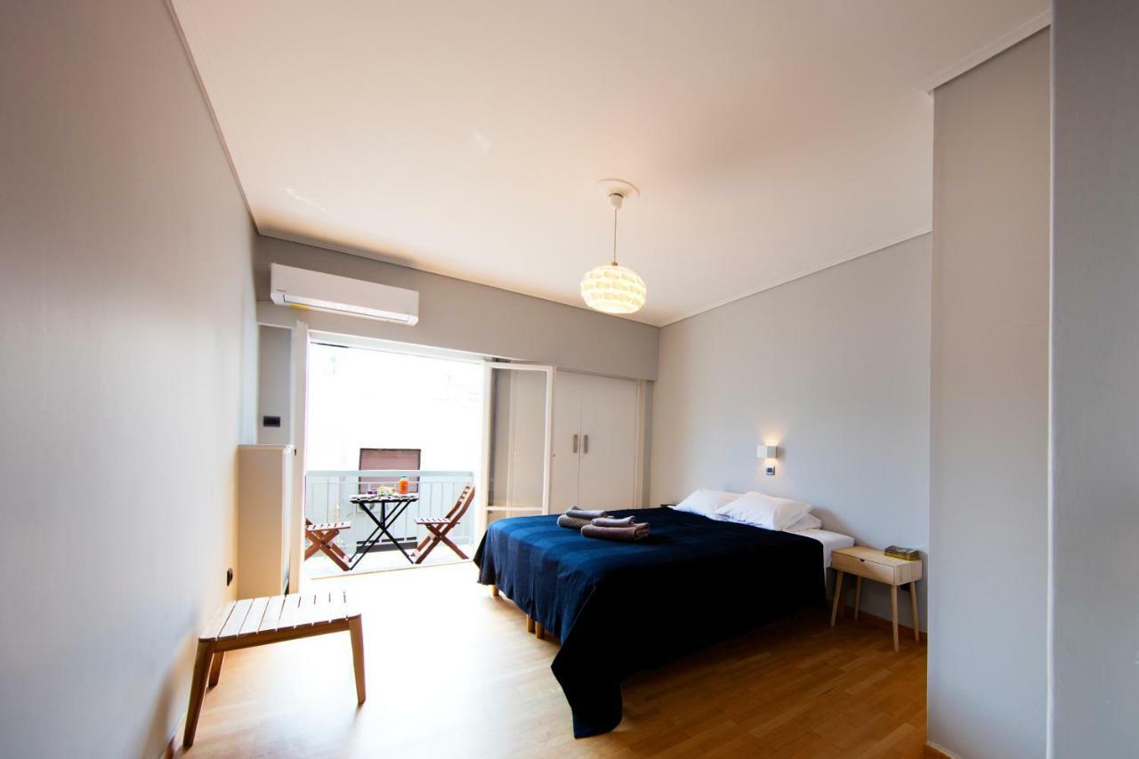 Super Modern Minimal Flat Nr Metro & Arch. Museum Daire Atina Dış mekan fotoğraf